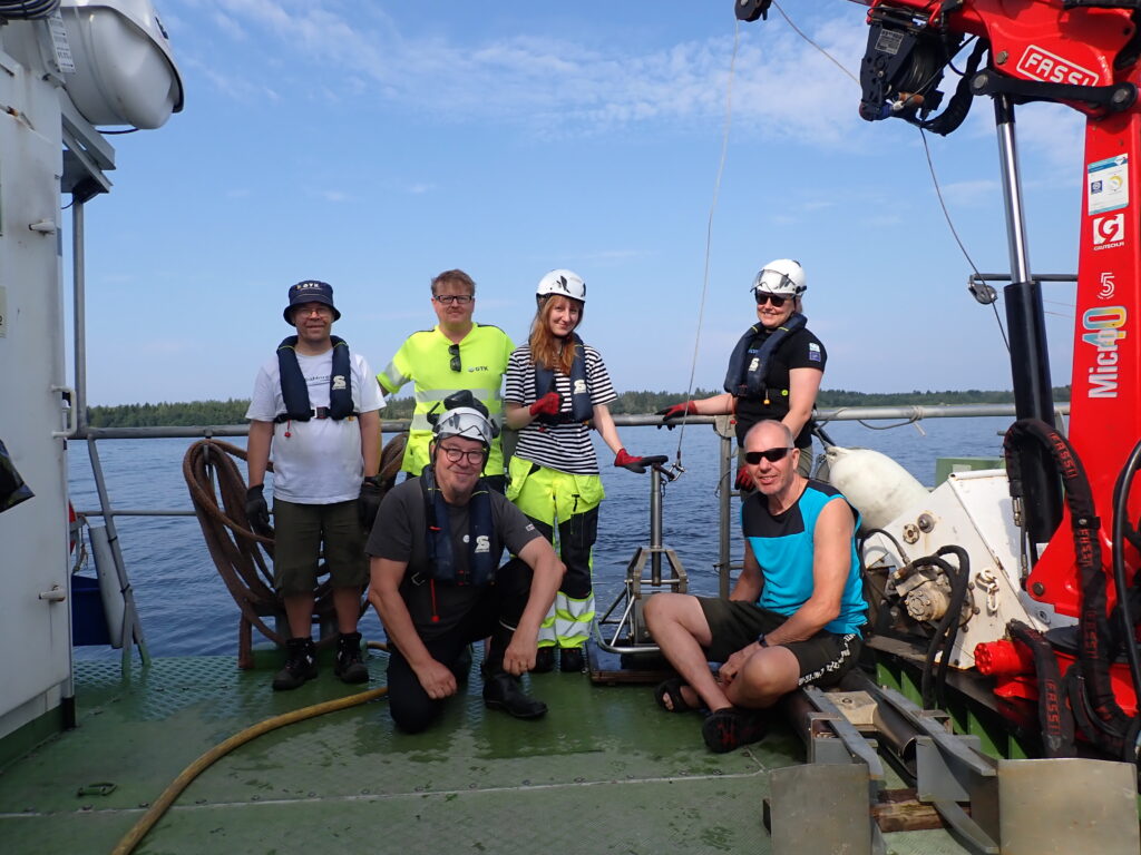 People standing on the boat deck